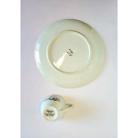 HP Vintage 60s Kaysons Golden Rhapsody Gold Band Wheat Plate Cup set - Picture 3 of 9